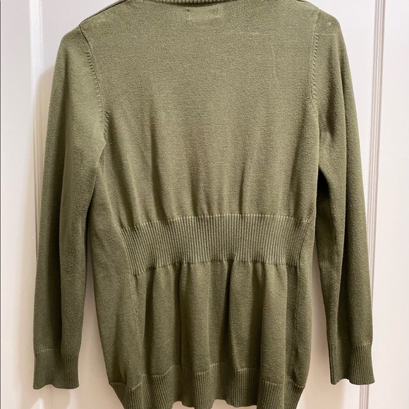 Faded Glory Olive Green Cardigan - Picture 2 of 2